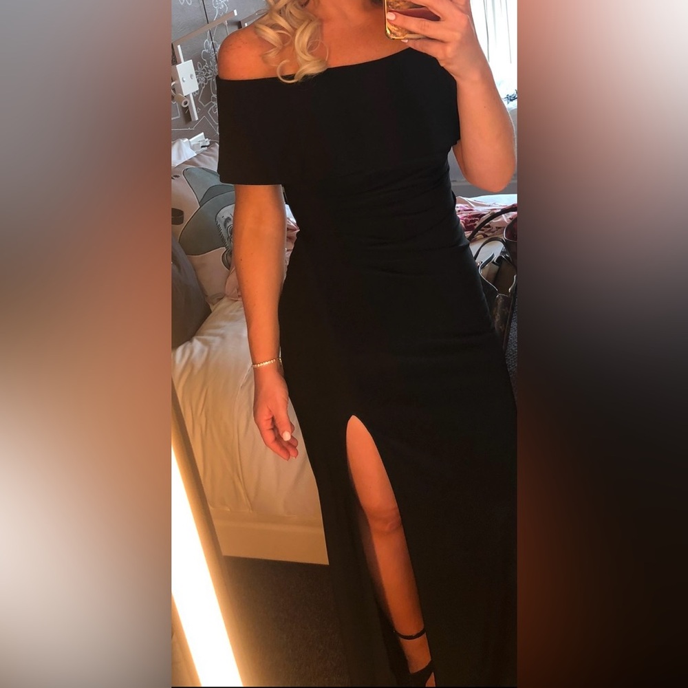 Xscape black dress